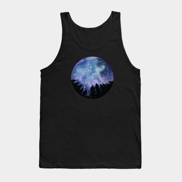 Sleep Outdoors Under The Stars Tank Top by LittleBunnySunshine